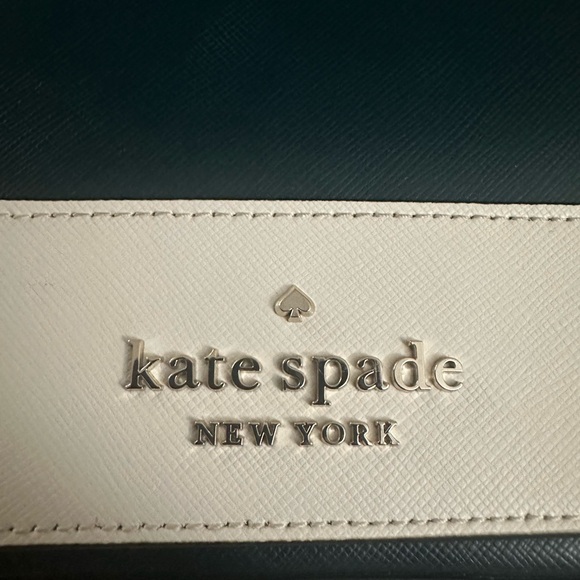 Kate spade staci square crossbody peacock sapphire White black UEC - Picture 4 of 12